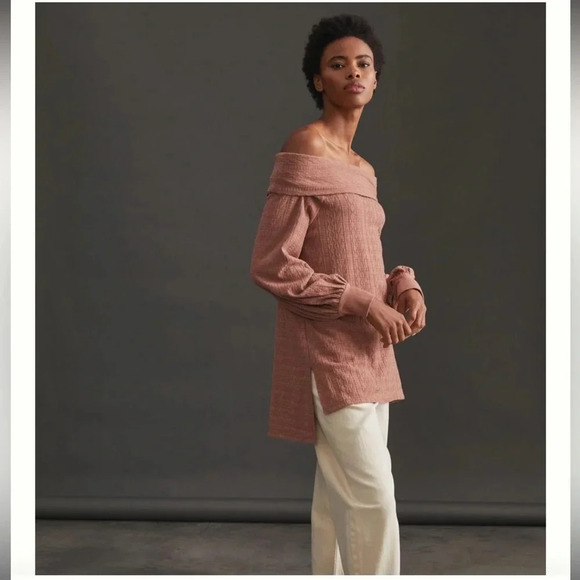 Anthropologie Off the Shoulder Tunic Top - Picture 1 of 9